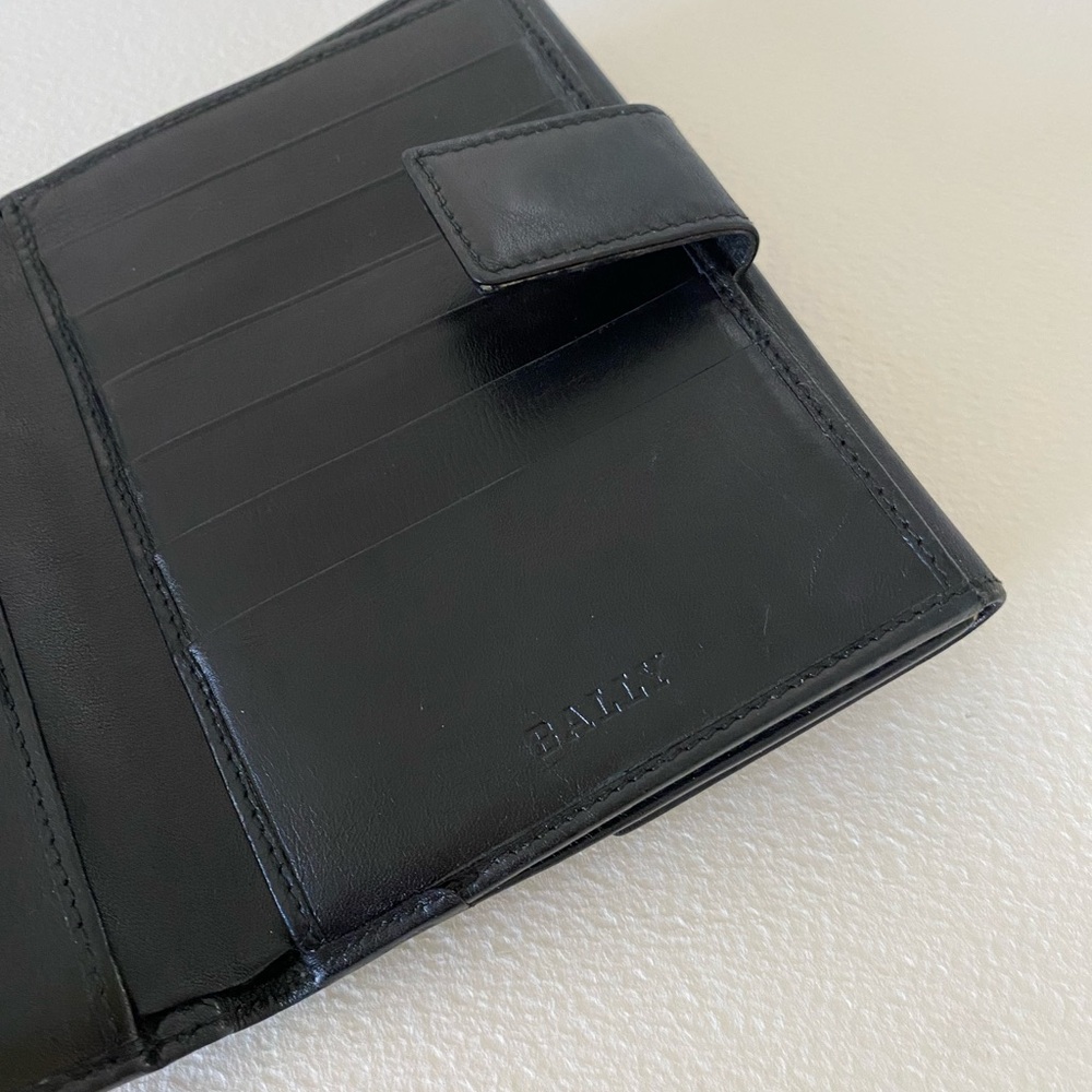 Vintage Bally Black Leather bifold wallet - Picture 15 of 15